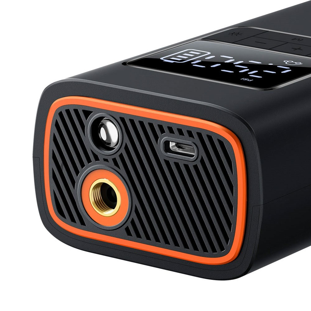Baseus SuperMini Pro Kompressor m. Batterier - Sort