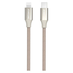 GreyLime 18W Braided USB-C til Lightning Kabel 2 m. - Beige