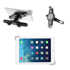 Universal Nakkestøtte 360 Degree Safefit Bil Tabletholder - Max Tablet: 200 x 300mm - Sort