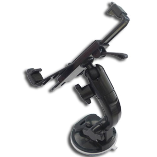 Universal Multi-Direction Tablet Holder til Bil & Bord (Sugekop) - Max Tablet: 90 x 220mm - Sort
