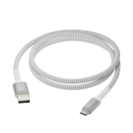 dbramante1928 Opladningskabel af Flettet Genbrugskabel - USB-A til USB-C - 36W - 2.5M - Hvid