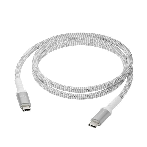 dbramante1928 Opladningskabel af Flettet Genbrugskabel - USB-C til USB-C - 100W - 2.5M - Hvid