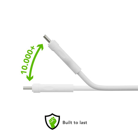 dbramante1928 Opladningskabel af Genbrugsplast - USB-C til USB-C - 100W - 2.5M - Hvid