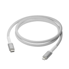 dbramante1928 Opladningskabel af Flettet Genbrugskabel - USB-C til Lightning - 36W - 2M - Hvid