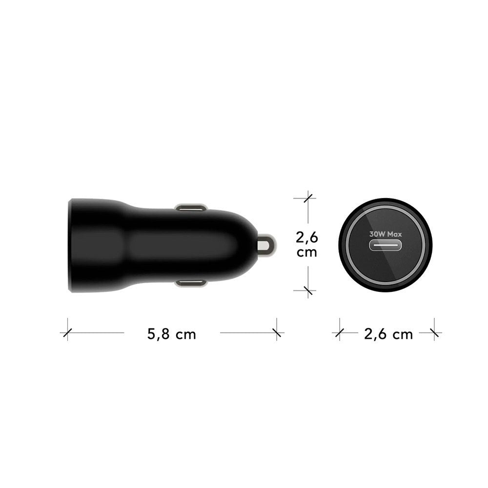 dbramante1928 - Biloplader - USB-C 30W - Sort