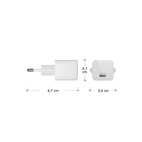 dbramante1928 EU Vægoplader - 1 x USB-C 25W - Hvid