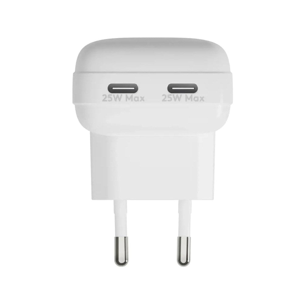 25W Vægoplader dbramante1928 m. 2 x USB-C Stik - Hvid