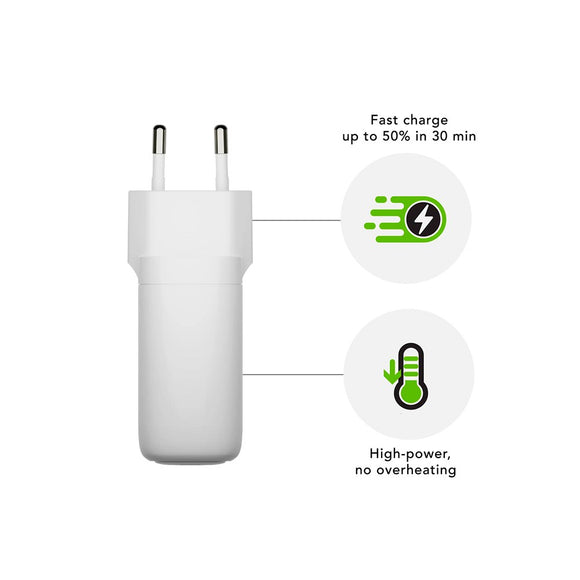 dbramante1928 EU Vægoplader - 1 x USB-C 65W - Hvid