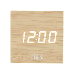 T'NB LED Vækkeur - Træ