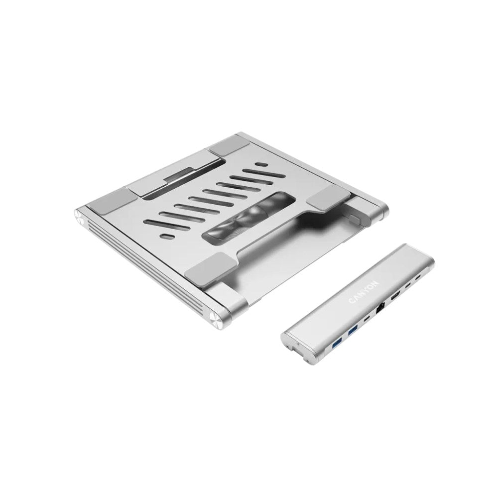 Canyon OnStand 2 6-i-1 USB-C Hub & Laptop Stander - Grå