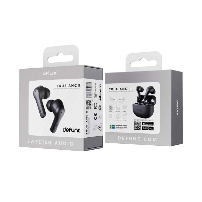 Defunc True ANC Plugin Trådløse Høretelefoner - In-Ear - Sort