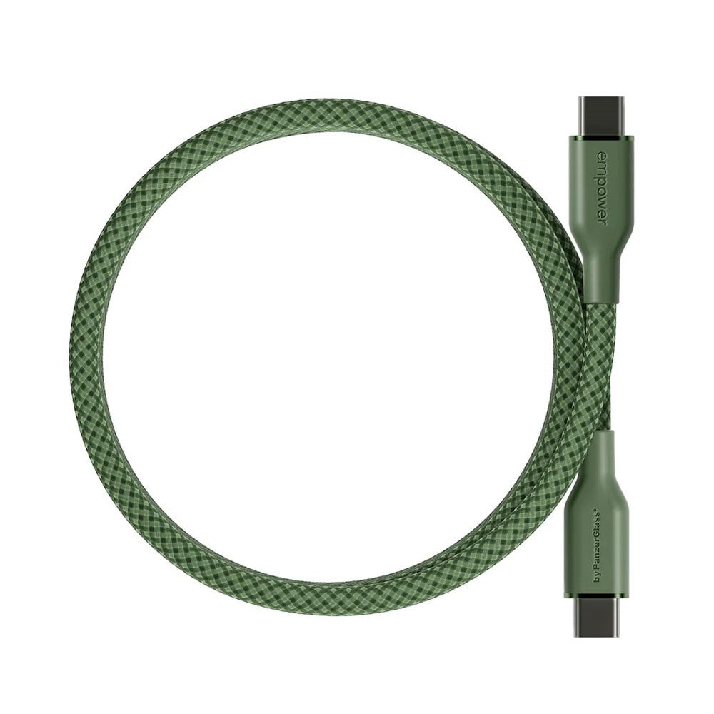 empower by PanzerGlass Magnetic 240W USB-C til USB-C Kabel - 1.5m - Sage