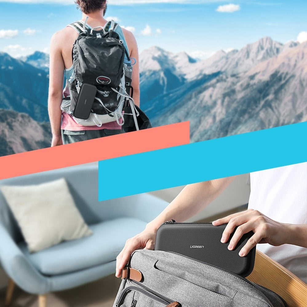 UGREEN Nintendo Switch / Switch OLED / Switch Lite Opbevaringstaske m. Lynlås - Sort