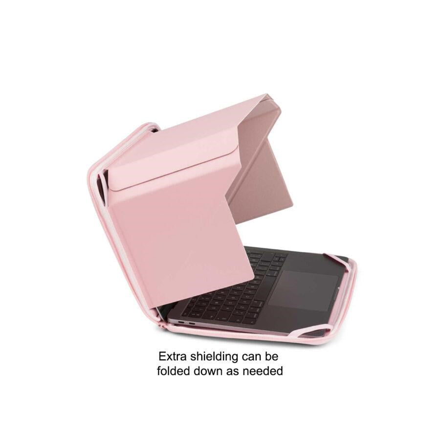 Philbert MacBook 15-16" Sleeve m. Indbygget Sol / Privacy Afskærmning - Lyserød
