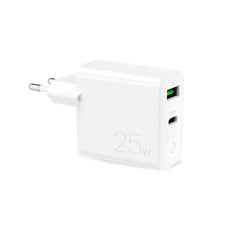 Puro Vægoplader 1 x USB-A 18W / 1 x USB-C 25W - Hvid