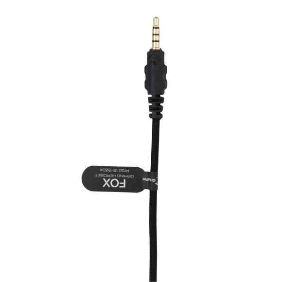 White Shark FOX Over-Ear Gaming Headset - Sort