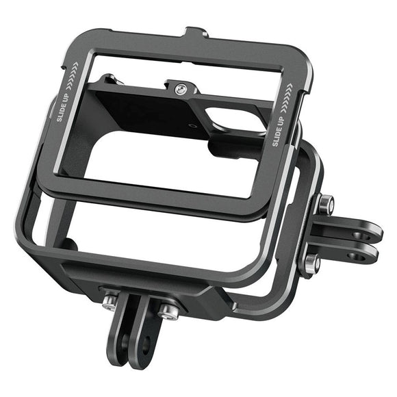TELESIN Metal Cage til GoPro Hero 9 / 10 / 11 / 12 / 13 - Grå