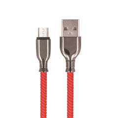 Setty USB-A til Micro USB Kabel 3A - 1m - Rød