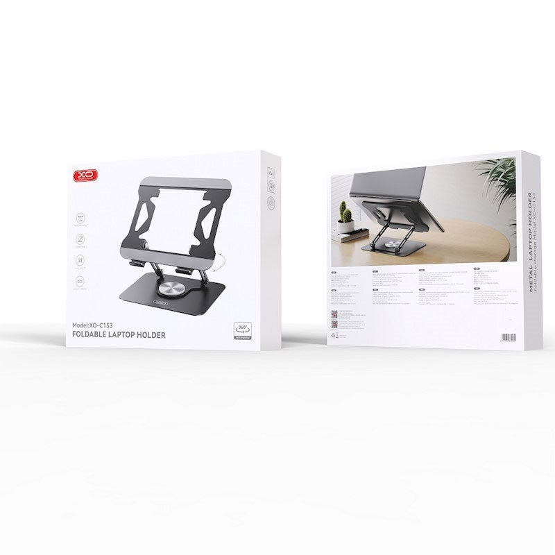 XO Justerbar Laptop Stander - Maks. 17,3" - Grå