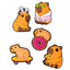 TFO 3D Klistermærker - 5 stk - Capybara