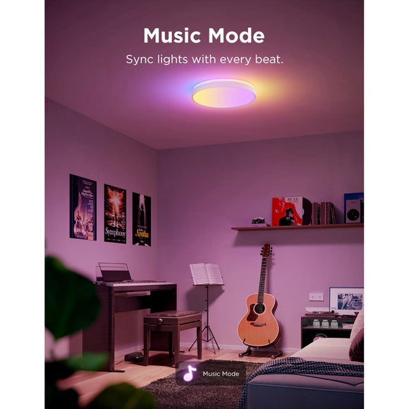 Govee Round Smart Ceiling Light - 15" - Hvid