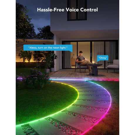 Govee Outdoor Neon Rope Light - 10m - Sort