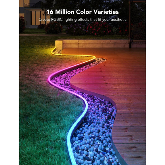 Govee Outdoor Neon Rope Light - 10m - Sort