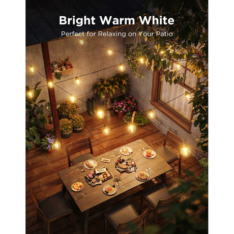 Govee Outdoor Clear Bulb String Lights - Vejrbestandig Lyskæde