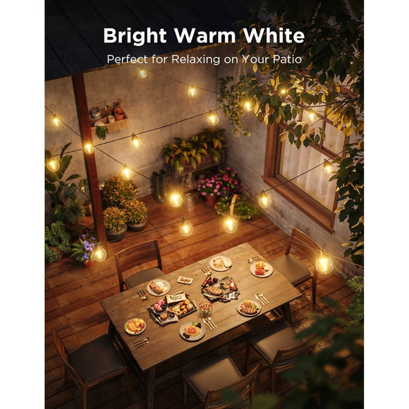 Govee Outdoor Clear Bulb String Lights - Vejrbestandig Lyskæde