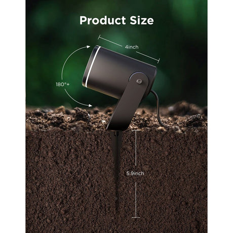Govee Outdoor Spotlights m. Multimontering - 2 stk. - Sort