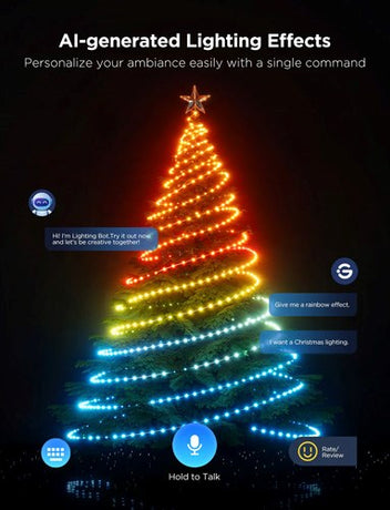 Govee Julelys String RGB LED-Lys - 20M - Grøn