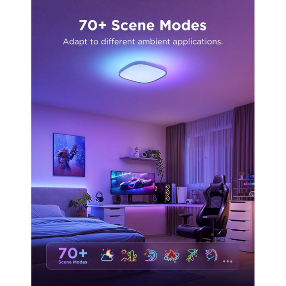 Govee Square Smart Ceiling Light - 12" - Hvid