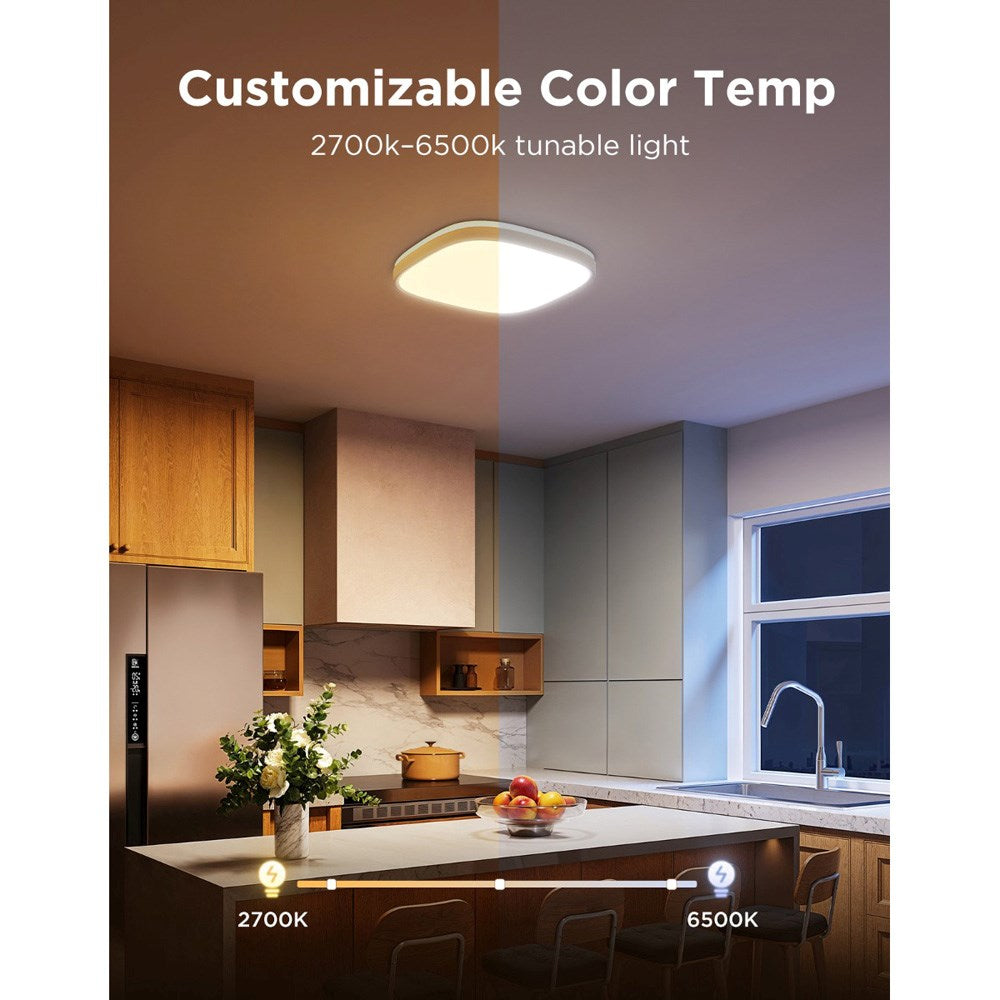 Govee Square Smart Ceiling Light - 12" - Hvid