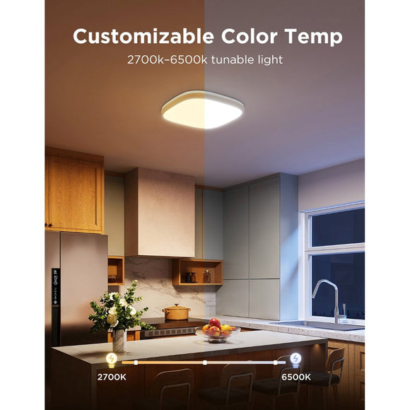 Govee Square Smart Ceiling Light - 12" - Hvid