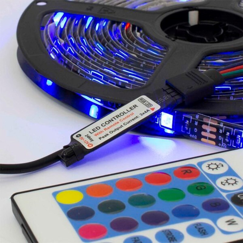 White Shark HELIOS Gaming LED Lysstrimmel - 5m - Sort