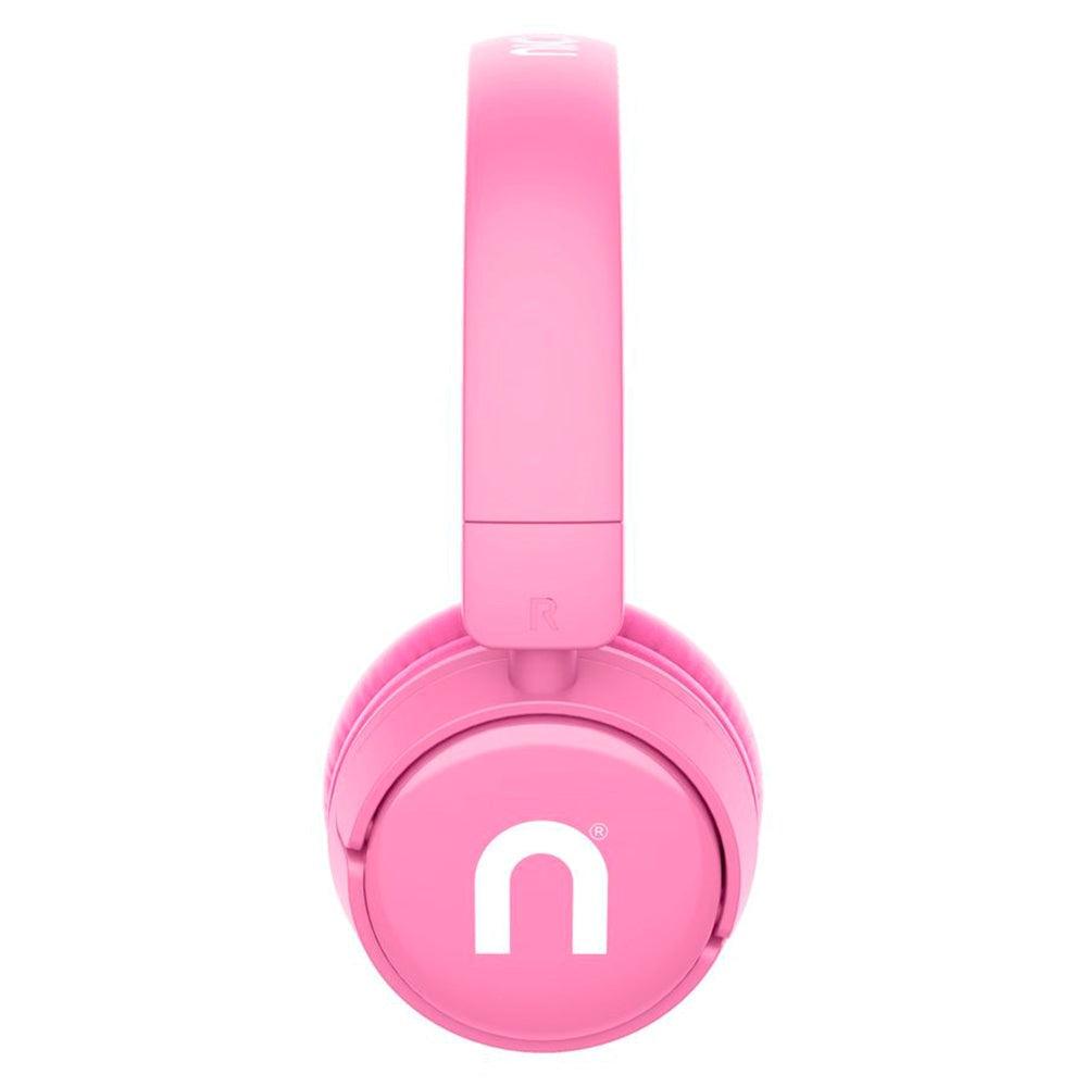 Niceboy Hive Kiddie Bluetooth Hovedtelefoner On-Ear til Børn m. Lydbegrænser - Lyserød