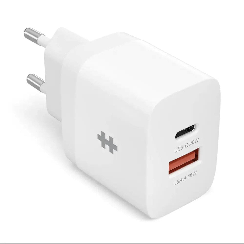 Targus HyperJuice 20W Vægoplader m. 1x USB-C & 1x USB-A - Hvid