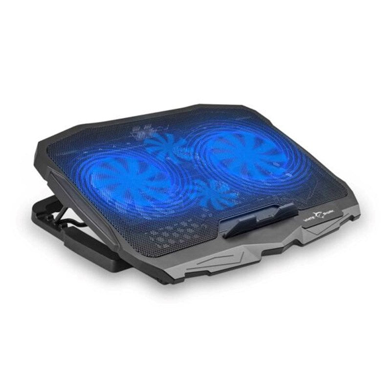 White Shark ICE WARRIOR Laptop Stander m. Indbygget Køler - Sort