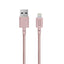 Native Union Belt Kabel USB-A til Lightning m. Læderspænde 1.2 m. - Rose