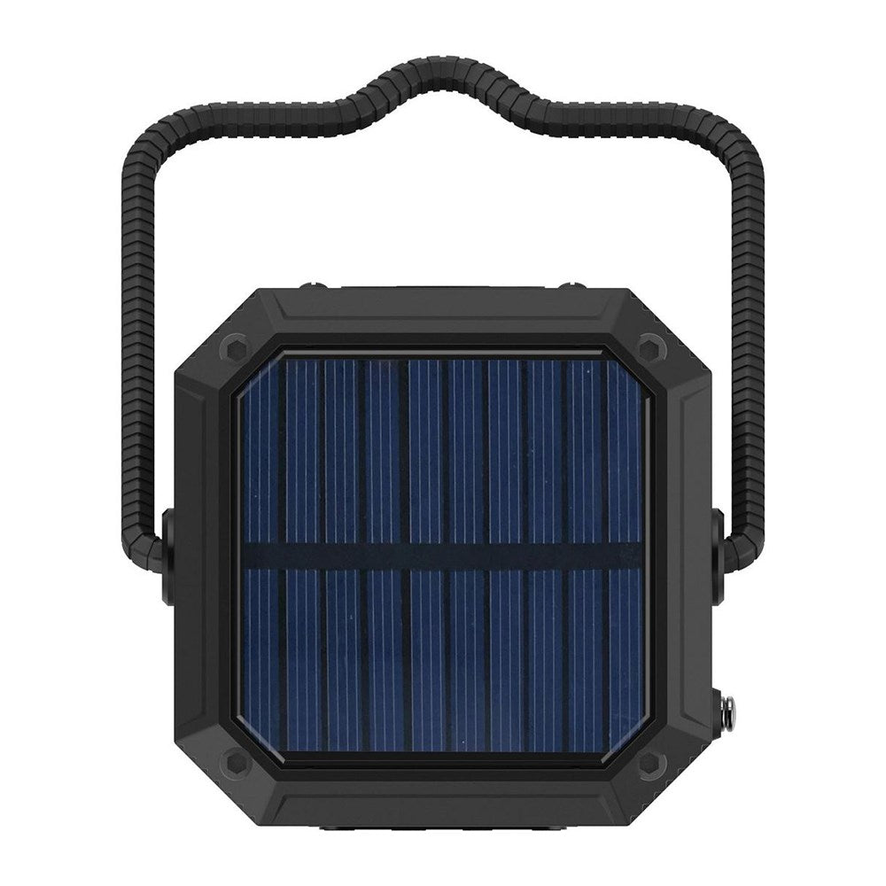 Sandberg Survivor Lantern Powerbank 10.000 mAh m. Solcelle Opladning, Lygte og Radio - USB-A - Sort