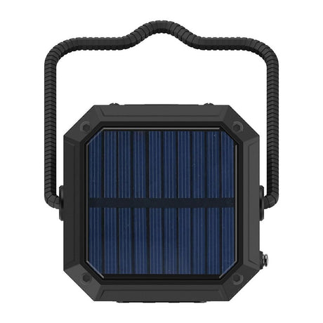 Sandberg Survivor Lantern Powerbank 10.000 mAh m. Solcelle Opladning, Lygte og Radio - USB-A - Sort
