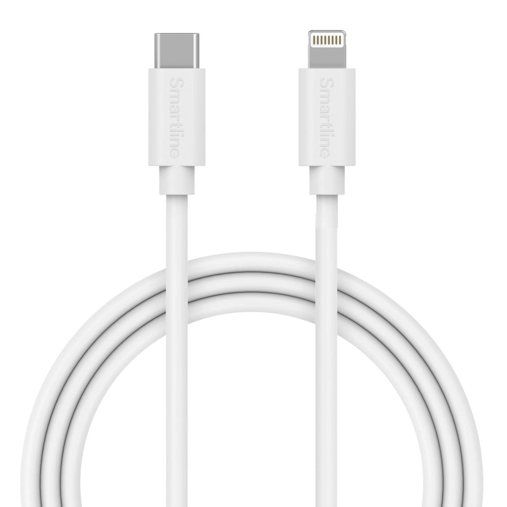 Smartline (27W) USB-C til Lightning Kabel 2 m. - Hvid