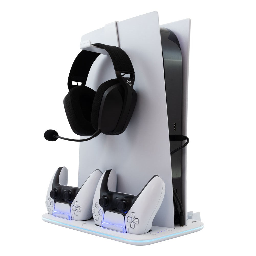 White Shark KIMURA 2 Multifunktionel Stander til PS5 - Hvid