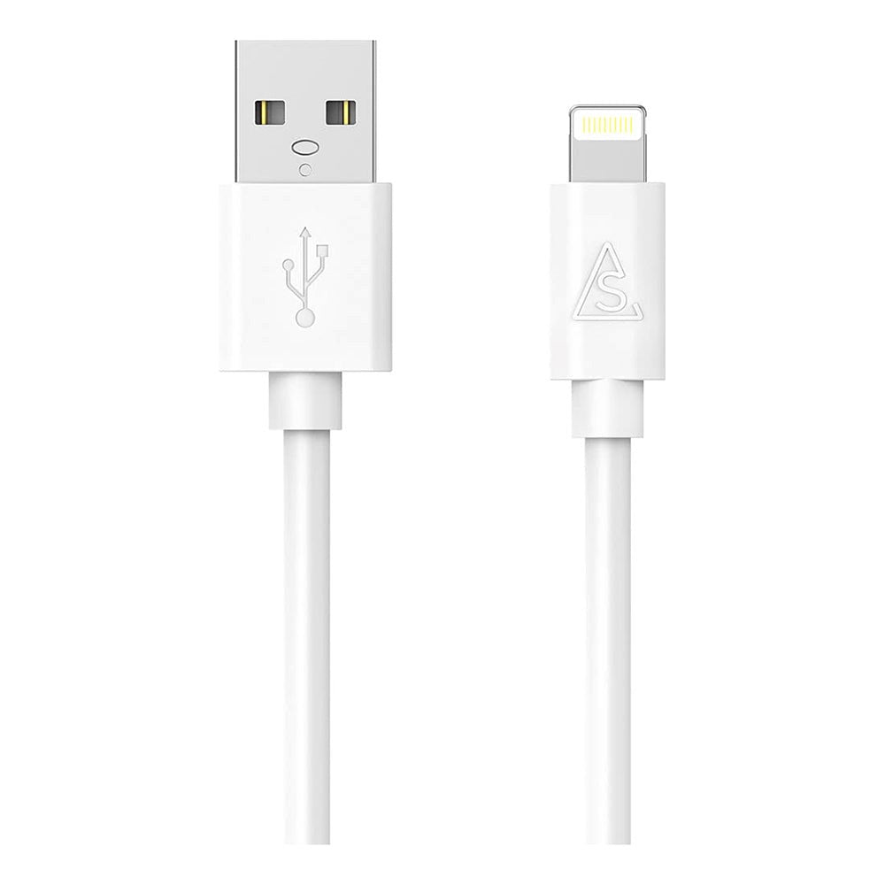 Smartline USB-A til Lightning Kabel 1m. - Hvid