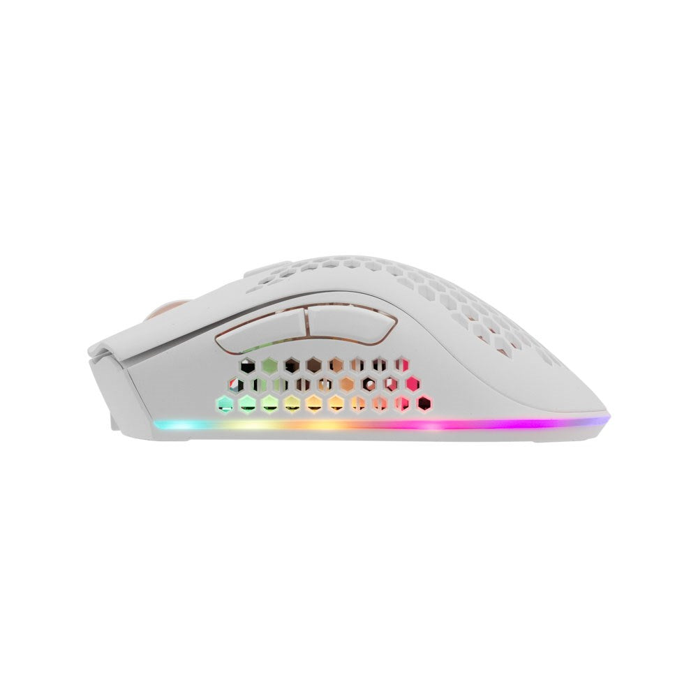 White Shark LIONEL Trådløs Gaming Mus - 6D / 10000 DPI - Hvid