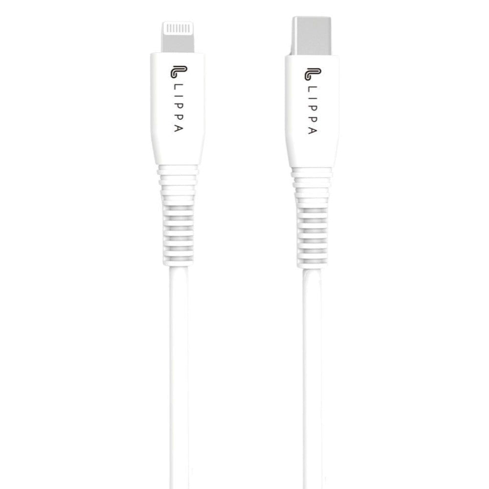 Lippa USB-C til Lightning Kabel 15W - 2m - Hvid