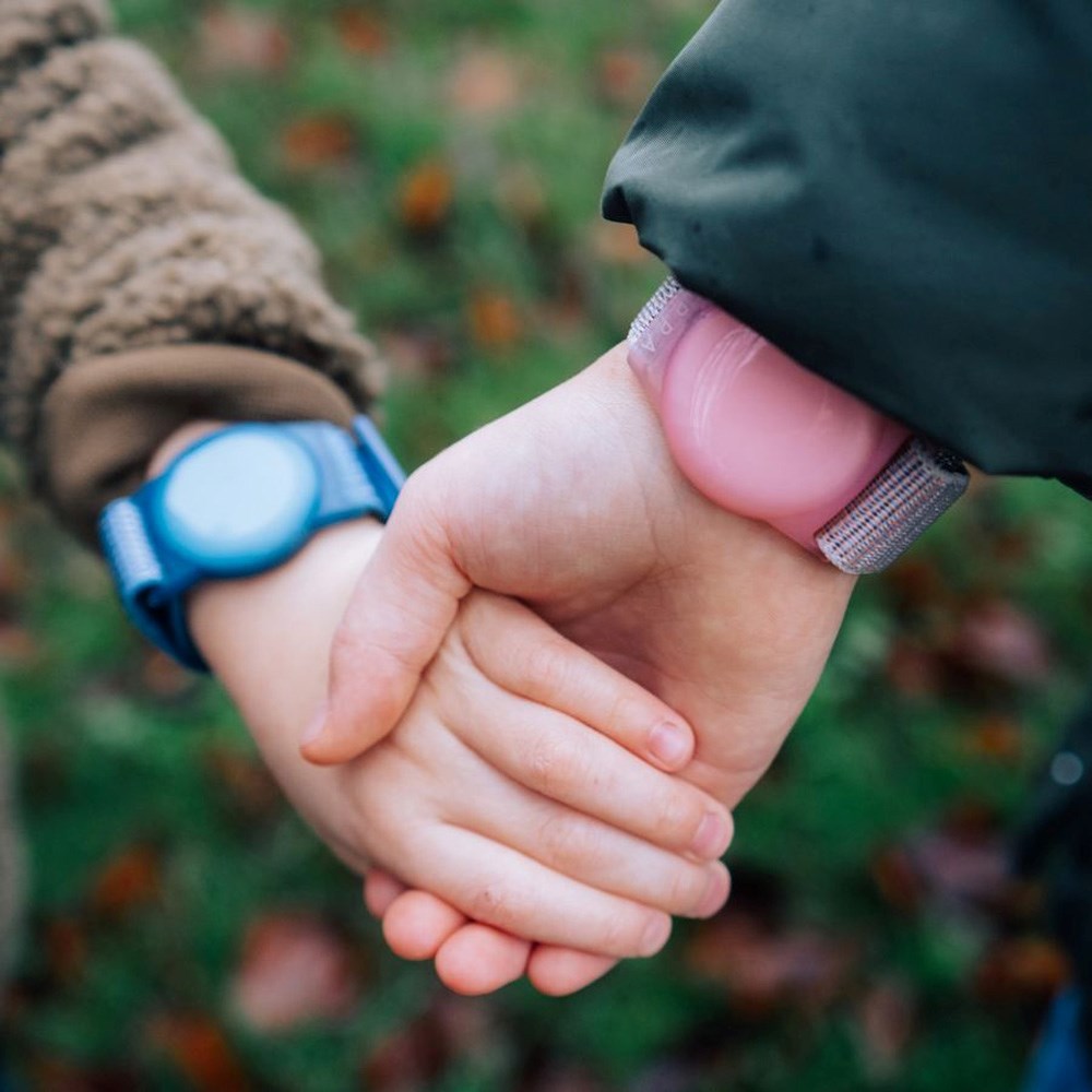 Lippa Justerbart Nylon Armbånd til AirTag 1. & 2. Gen. - Blå