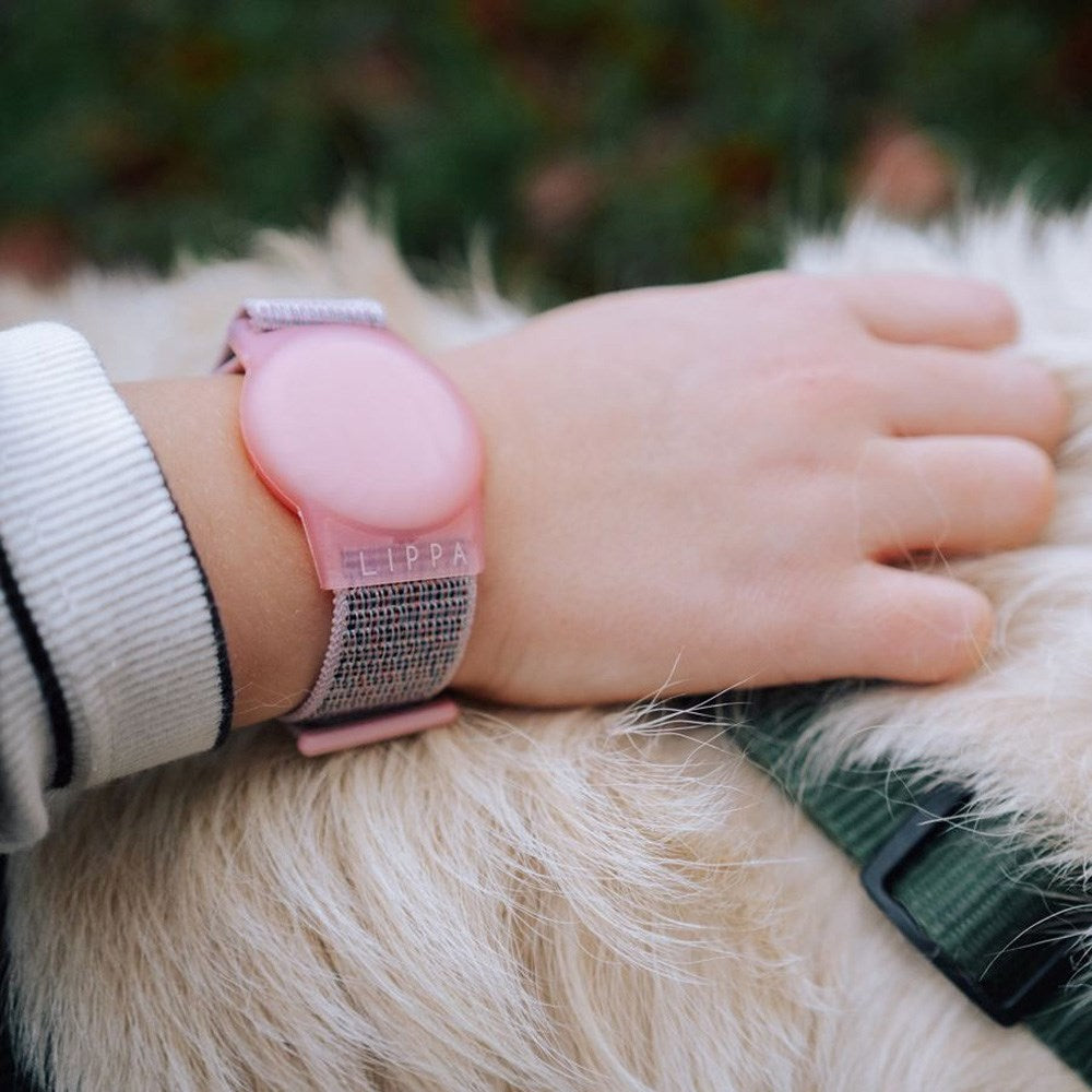 Lippa Justerbart Nylon Armbånd til AirTag 1. & 2. Gen. - Blå