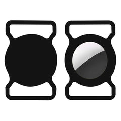 Lippa Silikone AirTag Holder til Halsbånd - Sort