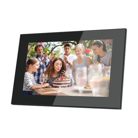 Lippa 10" Frameo Digital Fotoramme i Glas (27,5 x 19 cm) - Sort